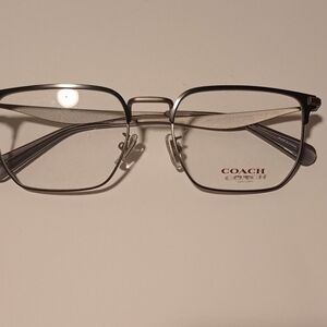 Coach Metallic Silver Frame Glasses